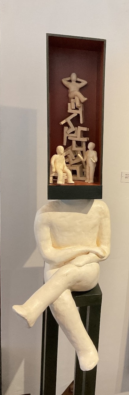 "Chat Room 1" by Judith Kindler, Mixed Media Sculpture