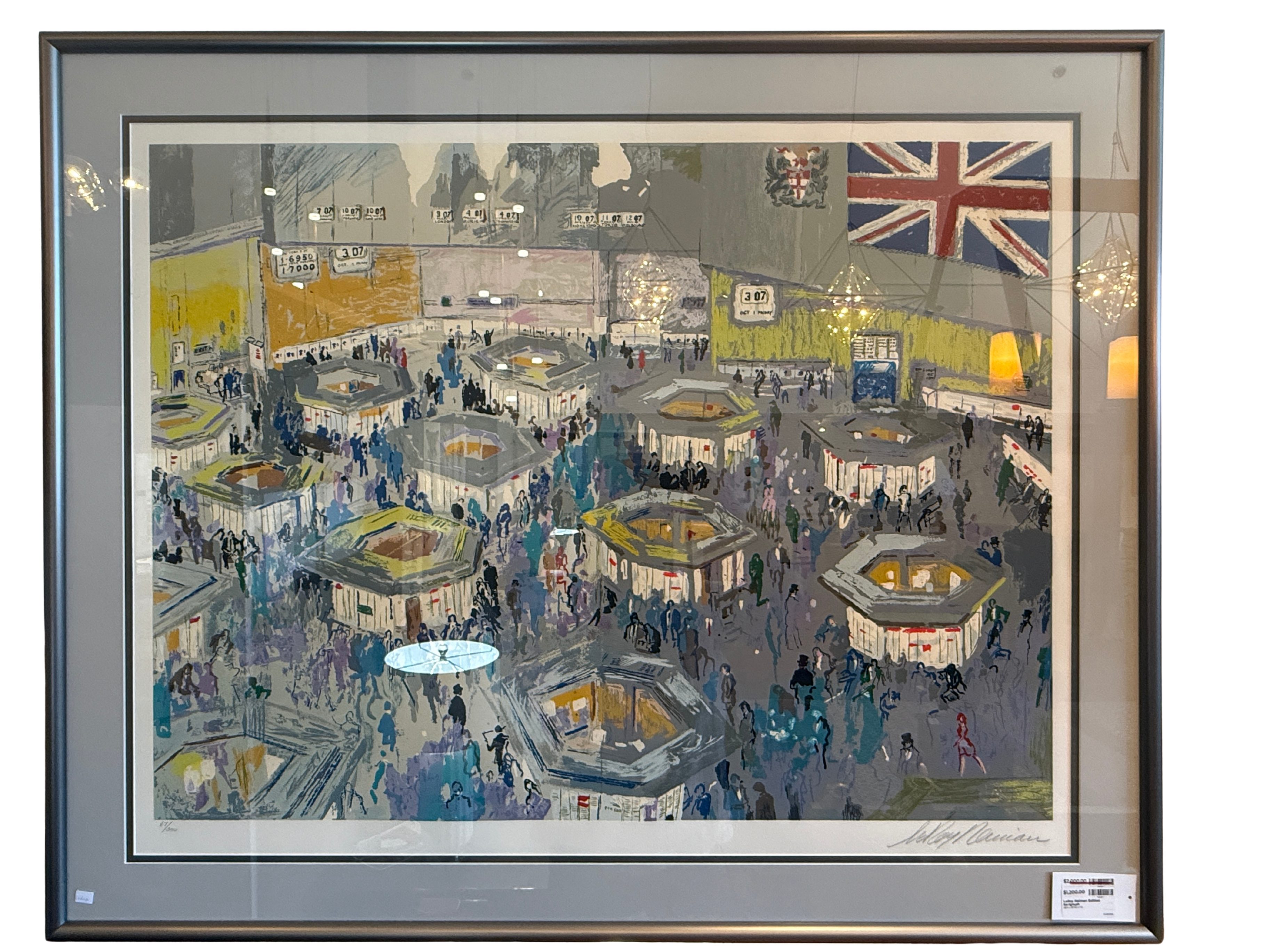 "Lake Placid Winter Olympics 1980" by Leroy Neiman, Original Serigraph