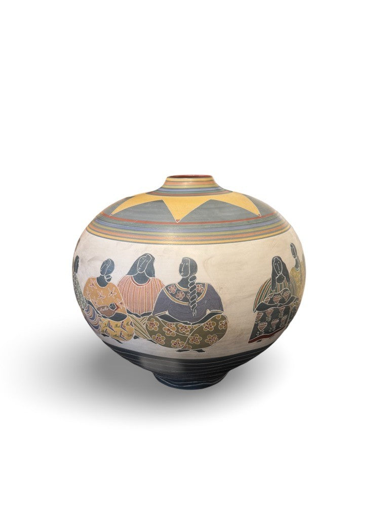 "Talking by the River" by Melissa Lesh Green, Ceramic Vessel