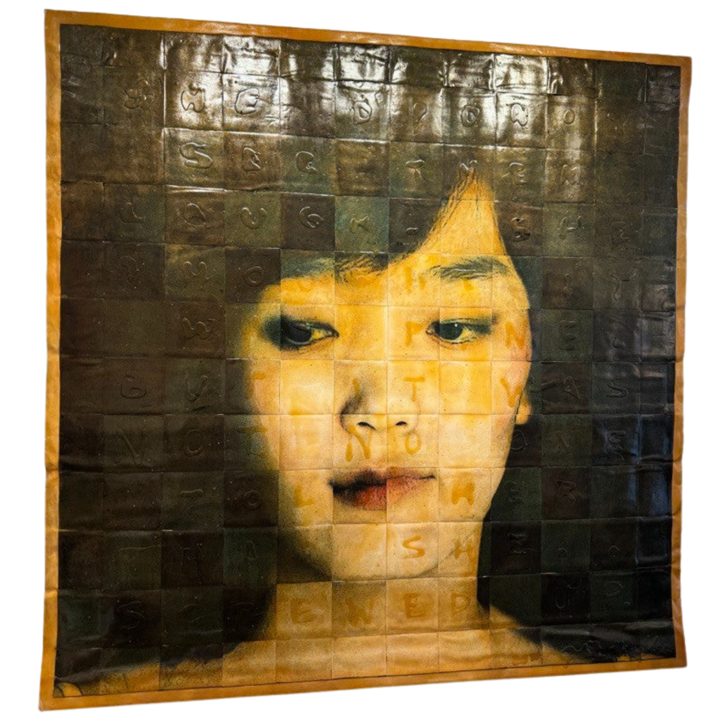 "Woman’s Face" by Judith Kindler, Tapestry