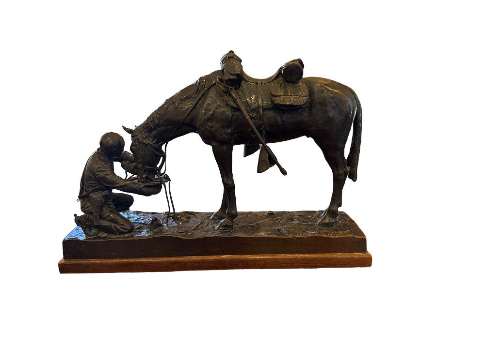 "The Last Drop" by Charles Schreyvogel, Sculpture, Limited Edition #134