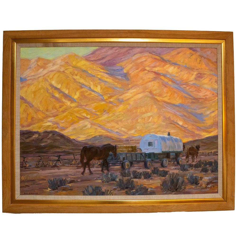 "Sheep Wagon" by Will Caldwell, Painting